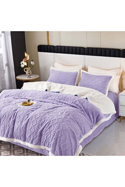 Pucioasa Bedding set for 2 persons, Pucioasa, Comfy V7, Lilac, Cocolino, 4 pieces