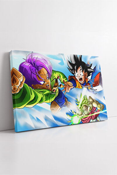 KOSS Dijital Dragon Ball Kid Goku Kid Trunks și Broly Ilustrație dinamică de ...