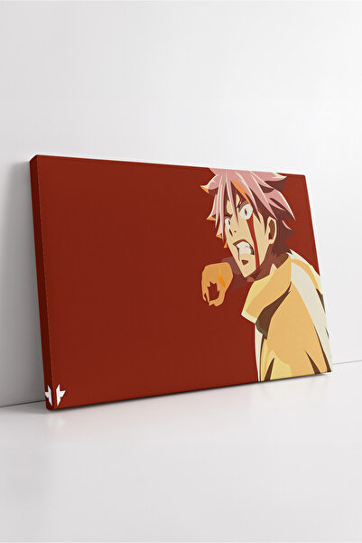 KOSS Dijital Fairy Tail Natsu Dragneel Design anime minimalist, expresie pute...