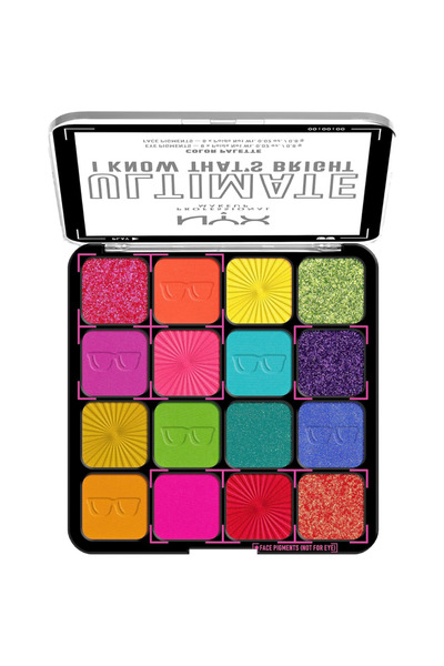 NYX Professional Makeup I Know That Is Bright Eyeshadow Palette -USPR04