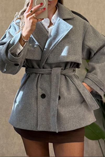 Suziş Light Gray Medium Size with Apollet Standard Size Coat 9669