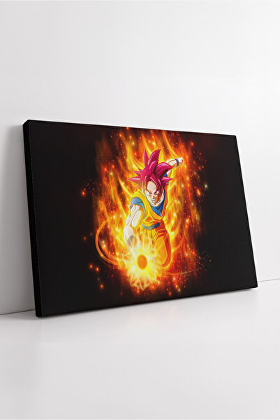 KOSS Dijital Dragon Ball Goku în formă de zeu, ilustrație anime cu energie de...