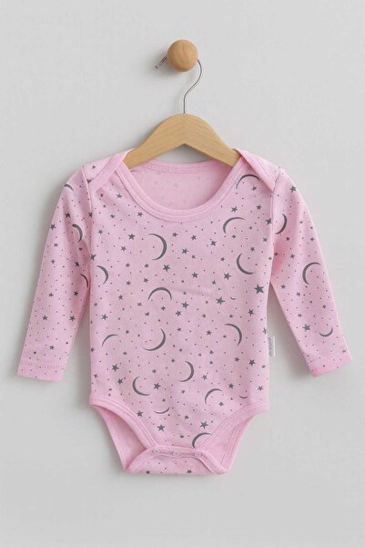 neocotton Cotton Printed interlock bottom snap long sleeve baby bodysuit