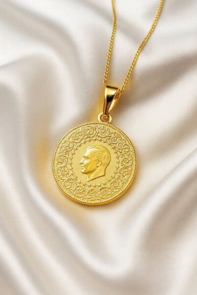 A-STİL TAKI Kadın Hediye Kutu Tam Altın Çelik Kolye