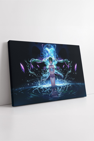 KOSS Dijital Hatsune Miku Efecte de apă și lumină Scenă cu aură fantastică Cu...