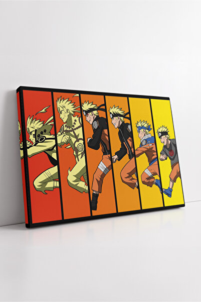 KOSS Dijital Diagrama evoluției Naruto, pictură pe pânză anime, decor de pere...