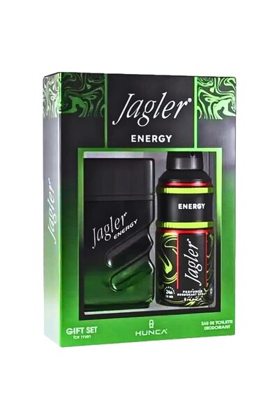 Jagler Set 2 x Men's Gift Energy, Eau de Toilette 90 ml, Deodorant 150 ml