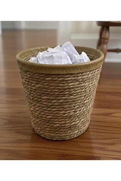 SPR سلة مهملات خوص Natural Wicker Trash Bin