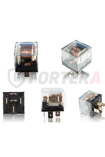 Fortera Şeffaf Mini Röle 12V 5 Pın 40A 87A Universal
