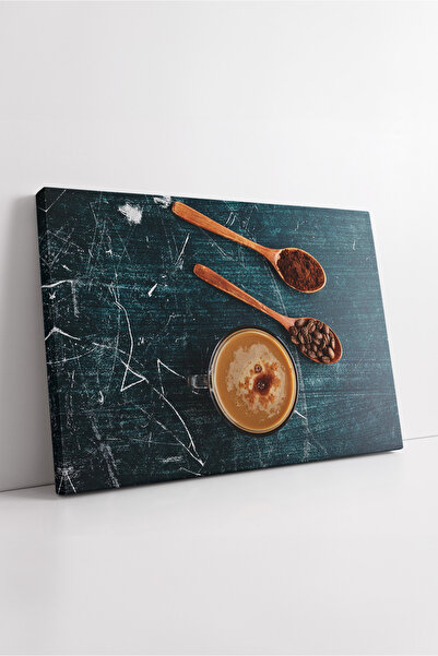 KOSS Dijital Decor de perete modern pentru bucătărie cu tematică cafea și lat...