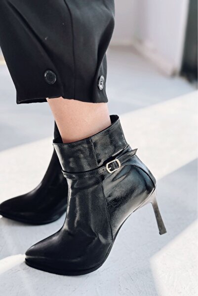 I Love Shoes Virelo Women's Heeled Boots Black Shiny Leather