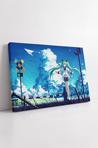 KOSS Dijital Hatsune Miku, peisaj de vară, tematică anime, cer, atmosferă cal...