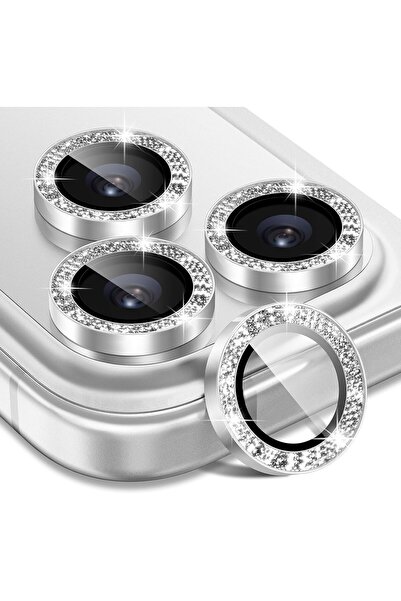EDELFU iPhone 17 Pro / iPhone 17 Pro Max Silver Camera Lens Protector (Not St...