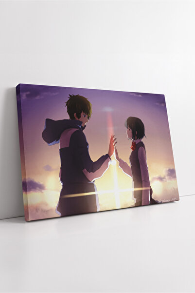 KOSS Dijital Numele tău Anime Love Scene Canvas Painting Apus de soare Decora...