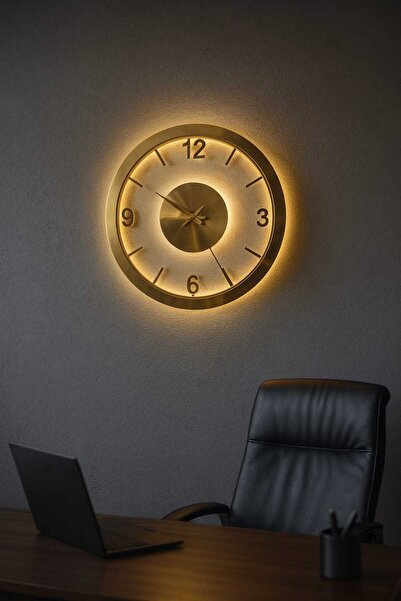 DreamMod Sade Şık Ledli Dekoratif Duvar Saati -