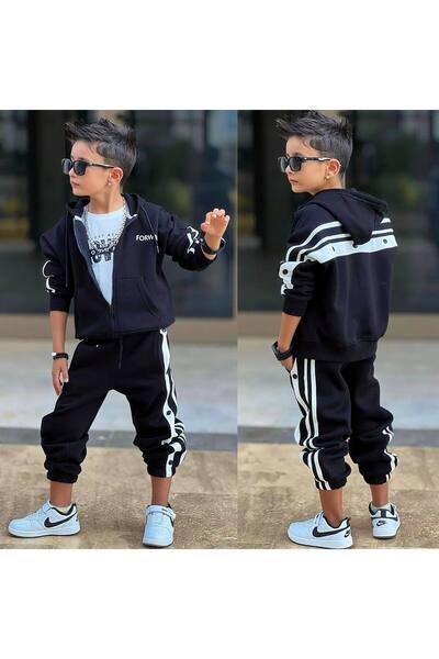 aynuraa SET DE 3 PIESE PENTRU BĂIEȚI CU DRESURI CU DRESURI