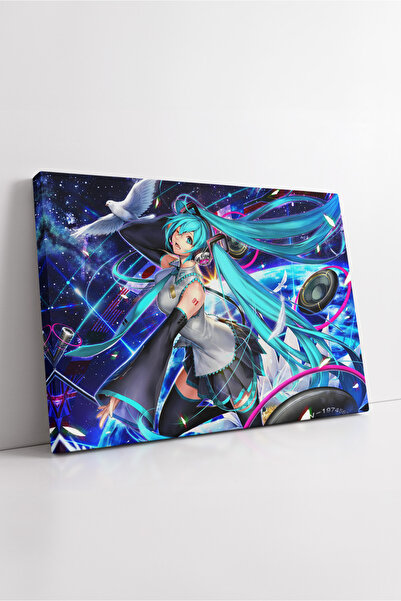 KOSS Dijital Hatsune Miku Scenă spațială cu valuri energetice și tematică cu ...