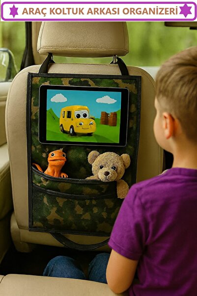 ALİTA TEXTILE منظم لظهر مقعد السيارة، منظم داخلي للسيارة، مقعد السيارة، حامل ...