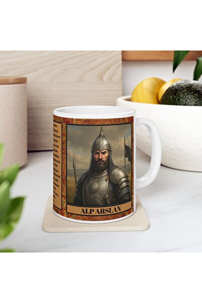 BASKIBAZAR Since 2020 Turkish Greats Series -Alp Arslan- Printed Mug