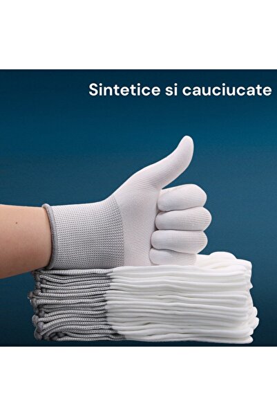 OEM Set of 35 protective gloves, rubberized, gardening, renovations, construction, household, cleaning, size 9