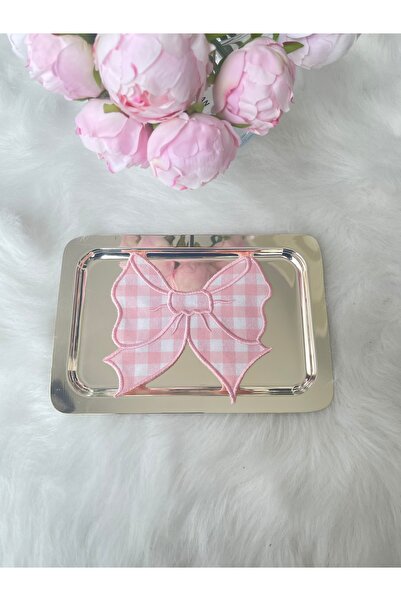 QBR Home مناديل تقديم الكوكتيل منقوشة باللون الوردي (قطعة واحدة) 15 × 14 سم م...