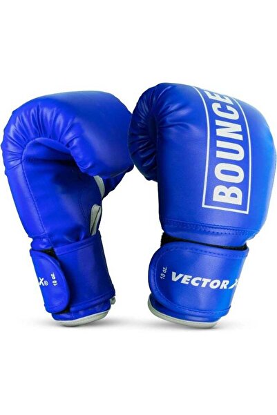 Vector X Bouncer PU Boxing Gloves – 12 oz PU Leather, Foam Padded, Blue