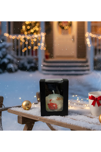 Herum Scented candle Globe with Santa Claus, color, HANDMADE, soy wax, cotton wick