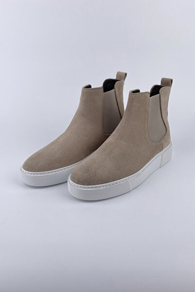 SERKAN SEVİNÇ Erkek Süet Deri Chelsea Model Düz Eva Taban Spor Bot
