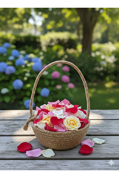 Home Hasır şekerlik, düğün nişan sepeti, hasır sepet, sunum sepeti 20*7