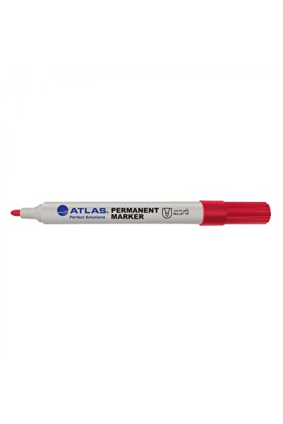 Atlas Permanent Marker – Pointed Tip – Red