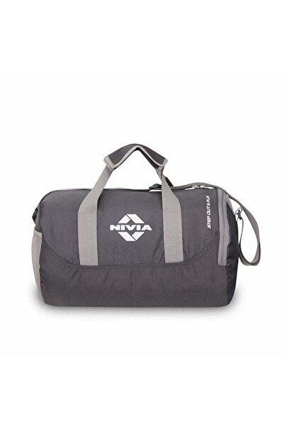 NIVEA Best Gym Bag - Unisex Polyester Sports Bag with Shoe Compartment, 21L (Gray)