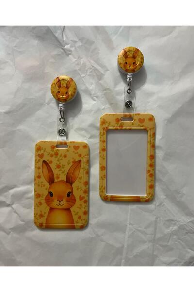 KM Cute Rabbit Pattern Roller Yoyo Card Holder - Id Card Holder