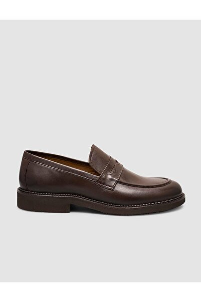 Cabani 100% Genuine Leather Brown Men's Classic Loafer Shoes