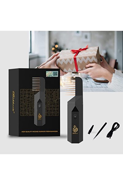Generic Electric Comb Bukhoor B26 Incense Burner - Mini USB Rechargeable Aroma Diffuser (Black)