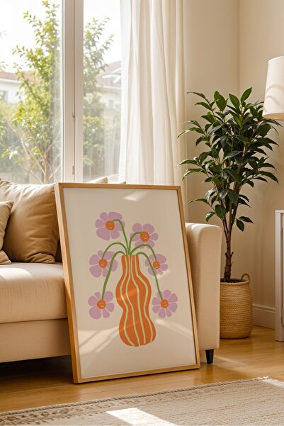 Base Concept Poster decorativ cu model floral (încadrat)