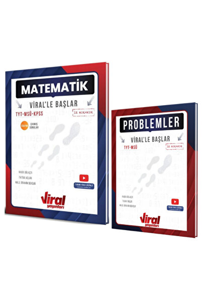 Alan Yayınları Viral TYT Matematik ve Problemler Soru Bankası Seti