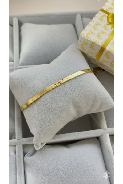 C&On Design ✨ 1907 Ruhunu Taşıyan İtalyan Çelik Bileklik - Paslanmaz Yassı Zi...