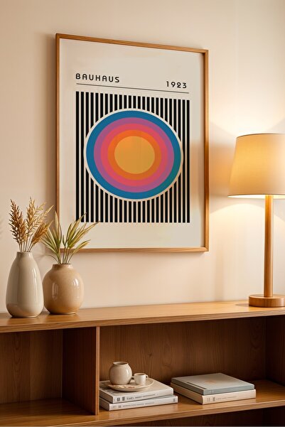 Base Concept Poster cu design decorativ Bauhaus (încadrat)