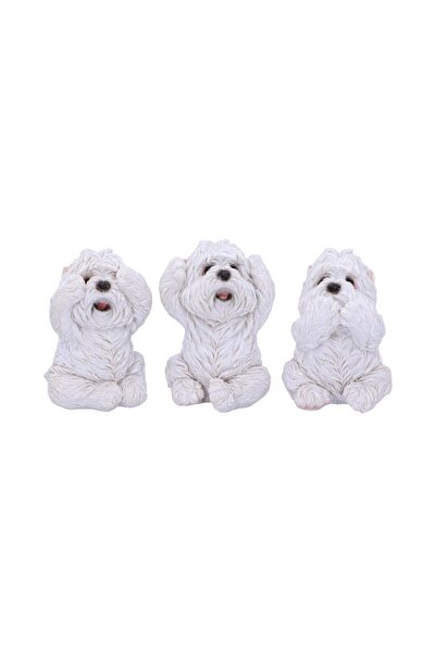 Nemesis Now Cei Trei Înțelepți Westies – Figurină Set 8 cm