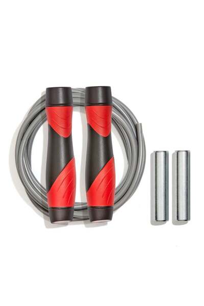 Reebok Premium Adjustable Jump Rope – Comfortable Non-Slip Handles