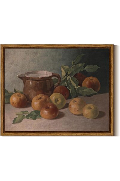 ALAYRA International Framed Vintage Canvas 30x40 cm, Minimalist Oil Painting,...
