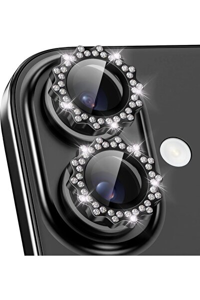 EDELFU آيفون 17 - واقي عدسة الكاميرا المعدني المزود بحجر بارز