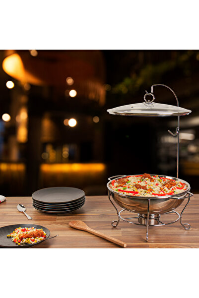 ABAREEK سخان طعام استيل مقاس 8 لتر