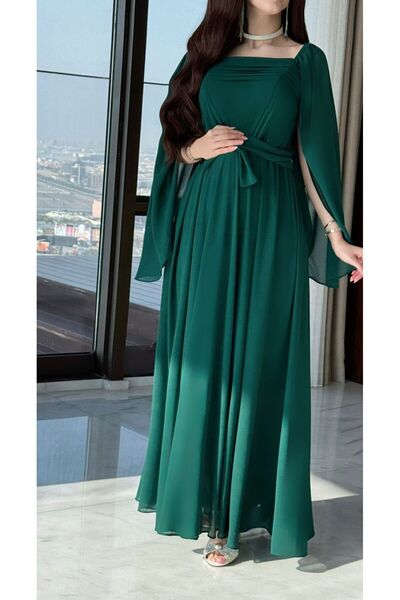 Generica فستان حوامل شيفون