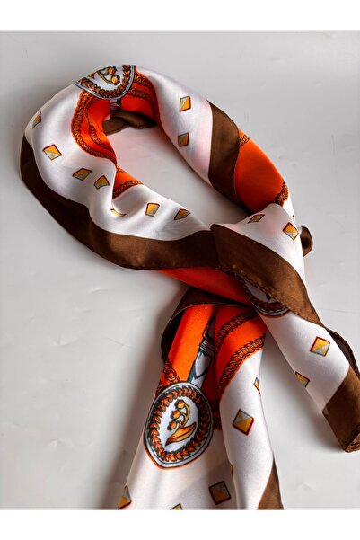 BHR AKSESUAR Baroque Printed Square Scarf (70X70 cm)