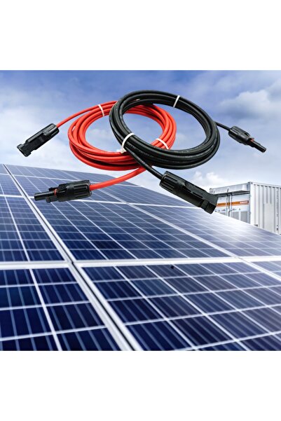 OEM Photovoltaic panel cable set 4mm, black and red, connectors, 3 m black and 3 m red, IP67 protection