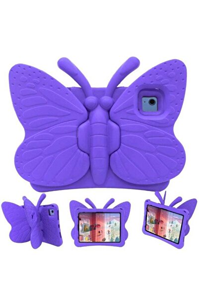 HYX جراب فراشة للأطفال مع مسند لجهاز iPad الجيل العاشر 10.9 (2022) - بنفسجي