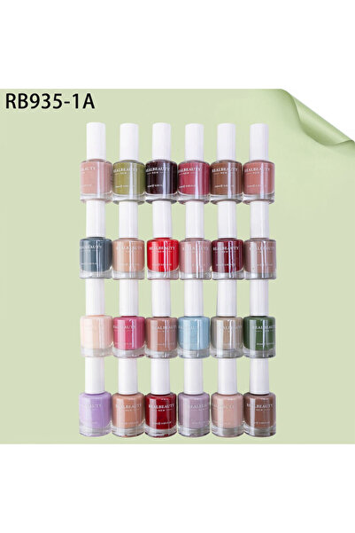 real beauty طلاء اظافر 24 قطعة متعدد الألوان