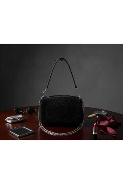 Lumiereeda Yumuşak Hissiyat, Keskin Stil: Çift Zincirli peluş Omuz Çantası