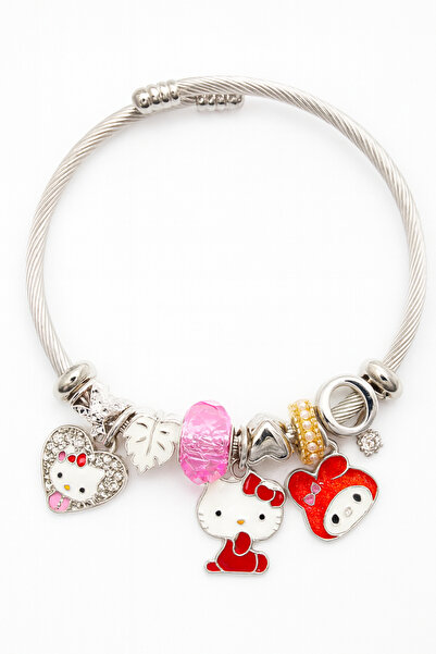 MakeWell سوار للأطفال من الفولاذ المقاوم للصدأ غير قابل للتلطيخ بتصميم هيلو ك...